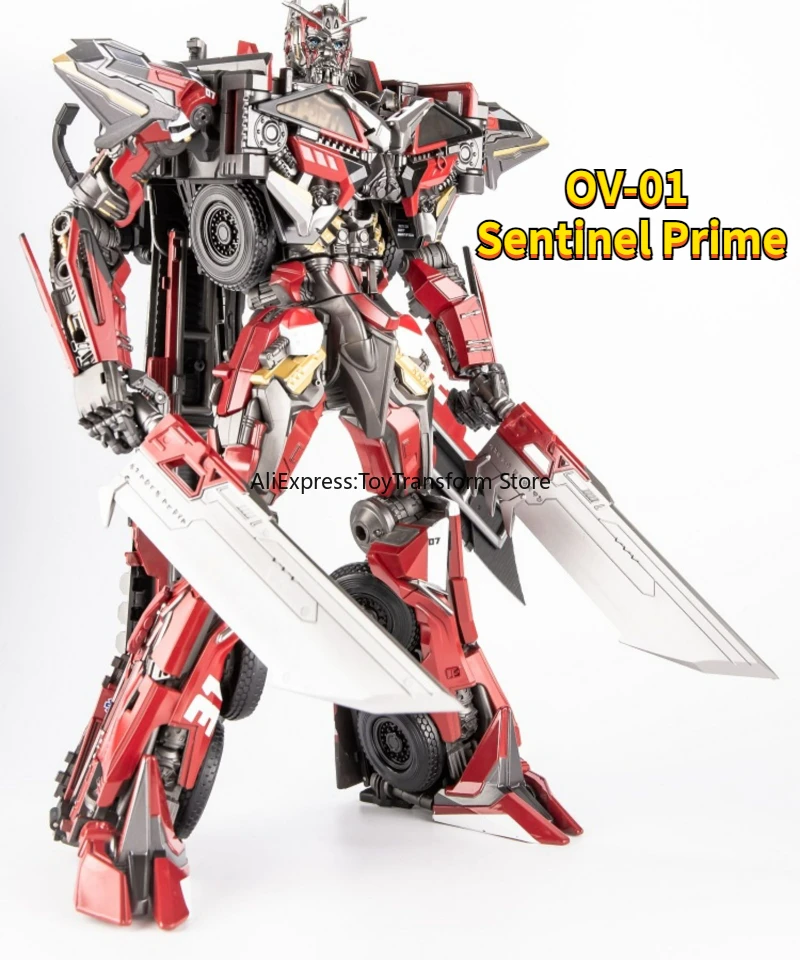 OV-01 OV01 Sentinel Prime Transformation Masterpiece Action Figure Toy Movie Model KO SS61 MPM Oversize Deformation Car Robot