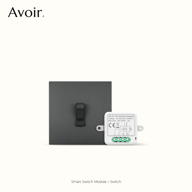 

Avoir Tuya Zigbee Accessoire Retro Smart Light Switches Gray S Type Push Button Alexa Mini Smart Switch Wifi Wall Switch 2 Way