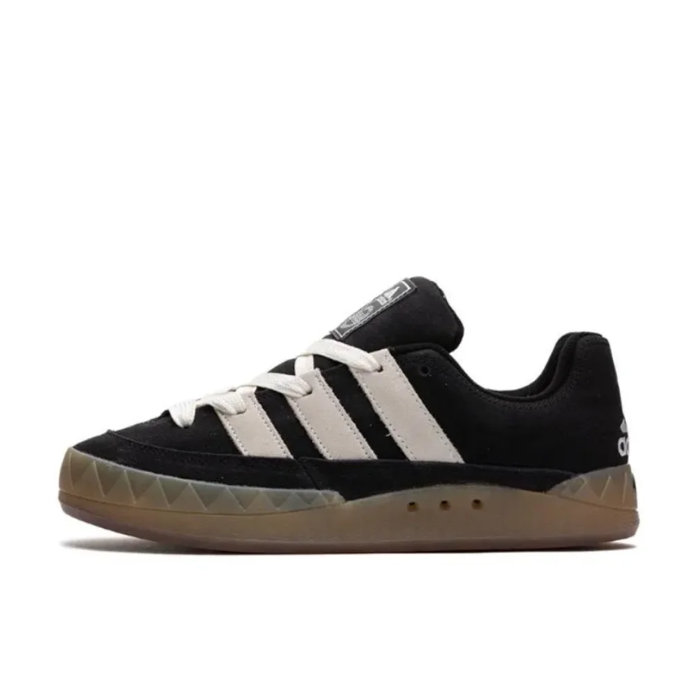 Adidas Original Adimatic Low Top Casual Cricket Shoes Autumn Fashion Shoes Non-slip Wear-resistant Black and White Matching