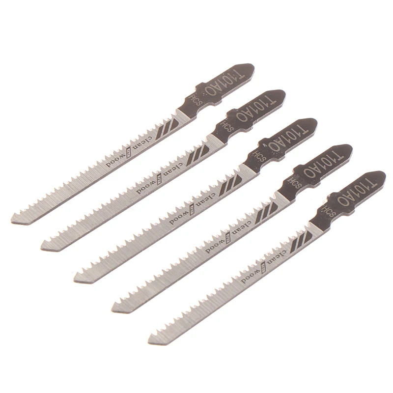 

5PCS T101AO HCS T-Shank Jigsaw Blades Curve Cutting Tool For Wood Plastic saw Wire saw bar T10AO curve saw