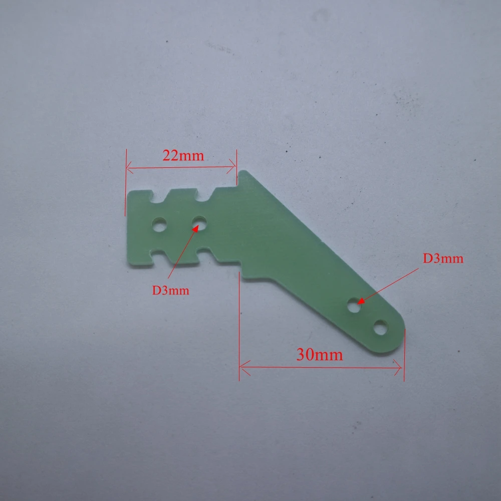 Plug-in Fiberglass Arm Control Horn D3x1.5x17.5x20xH30mm for RC Airplanes
