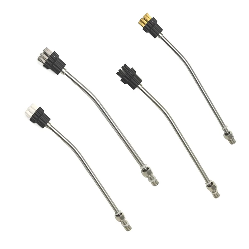 M04K 16Pcs M8 스팀 청소기 브러시 헤드 스티머 교체 부착물 하드 표면 브러시 헤드 스팀 청소기 액세서리