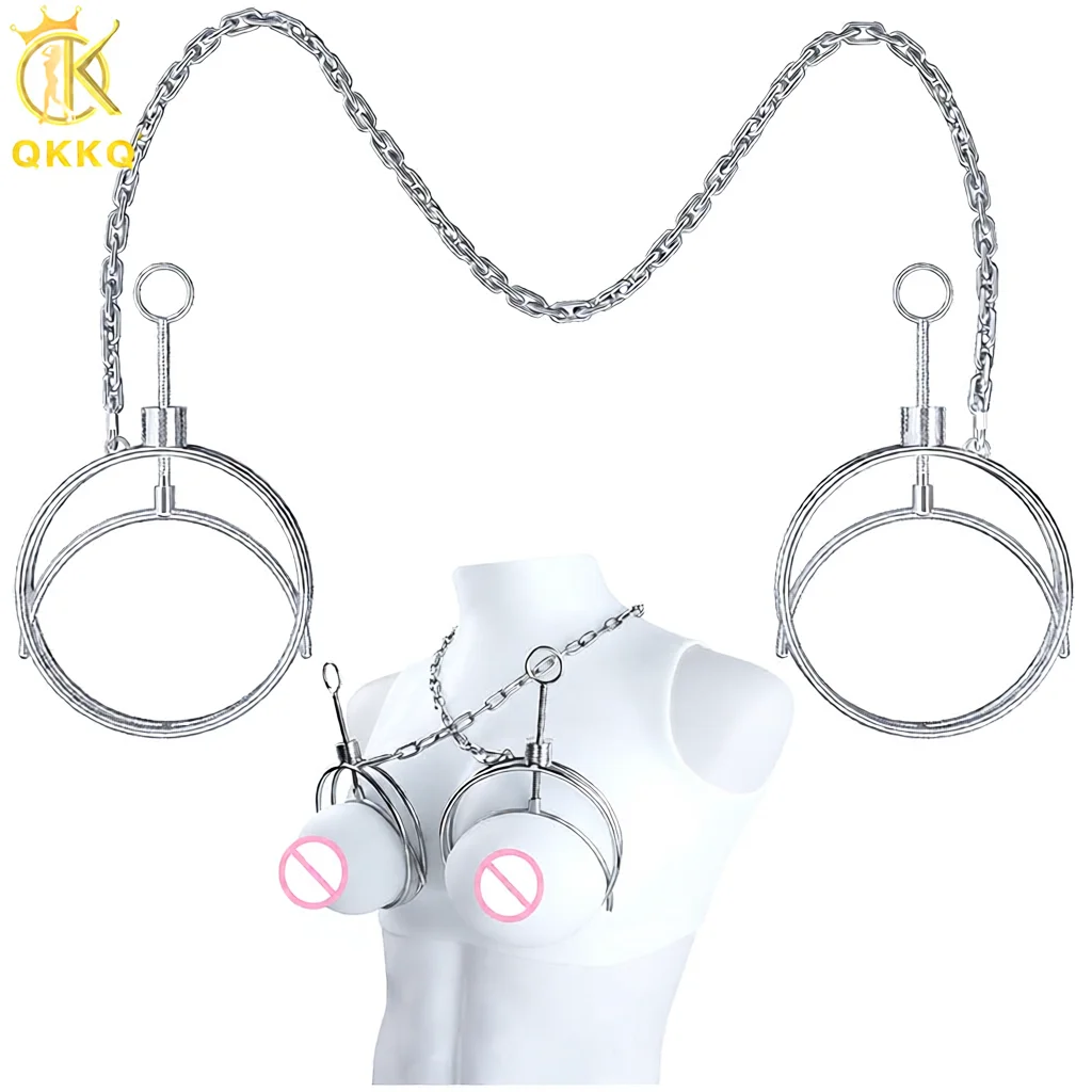 QKKQ الفولاذ المقاوم للصدأ الصدر المشبك و ضبط النفس الثدي عبودية الحلمة تحفيز متعة BDSM الجنس لعب للنساء الرجال لعبة الكبار #1