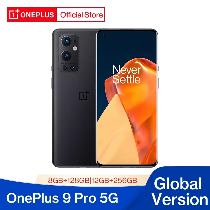 OnePlus-teléfono inteligente 9 Pro versión Global, smartphone con 5G, 8GB, 128GB, Snapdragon 888, pantalla de 120Hz, cámara Hasselblad, NFC, tienda