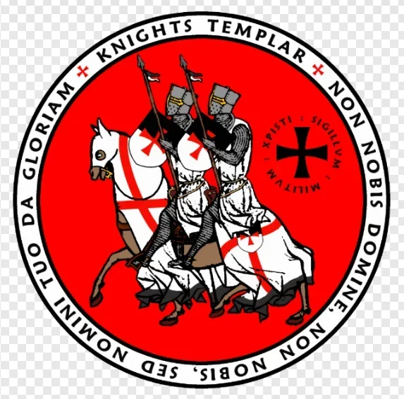 Two Knights on One Horse Seal Templar Knights Symbol T-Shirt 100% Cotton O-Neck Summer Short Sleeve Casual Mens T-shirt