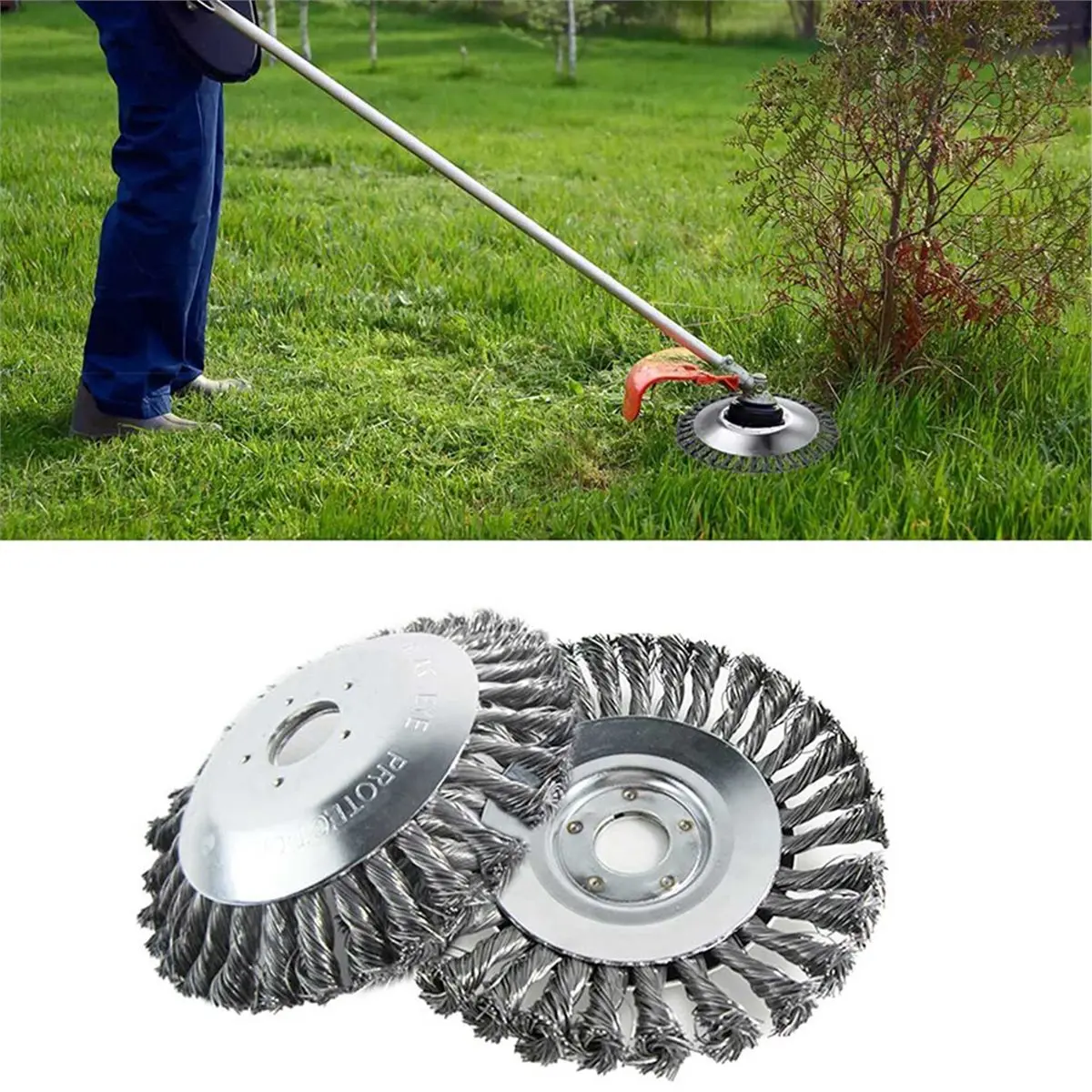 

6 Inches Wire Brush Cutter Steel Wire Wheel Suitable for Weeders Wire Brush Blade Cutter Metal