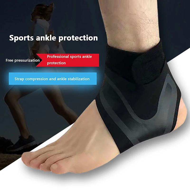 1 PC Sport Ankle Stabilizer Brace Compression Ankle Support Tendon Pain Relief Strap Foot Sprain Injury Wraps Running Basketball