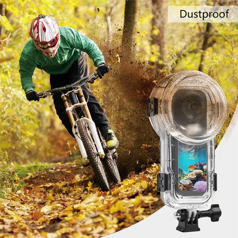 

60M Underwater Waterproof Housing For Insta360 X5 Sports Camera Diving Case Transparent Shell