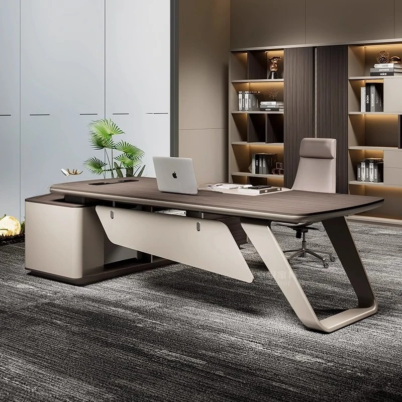 #Asthetic Executive Office Desks Manager Strong Luxury Drawers Office Desks L Shaped Modern Mesas De Escritorio Furniture Home
