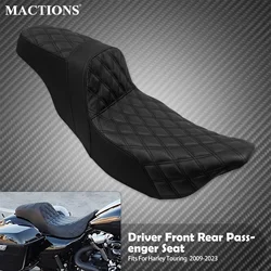 Motorcycle Two-Up Seat Front Rear Driver Passenger Cushions Seat For Harley Touring Electra Street Glide Road King FLTRX 2009-25