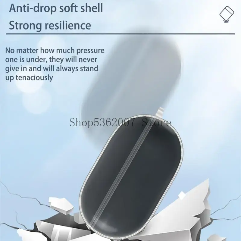 イヤホンソフトTPUショックプルーフシェル柔軟な洗えるスリーブスキンケースAM-TW02 40JB