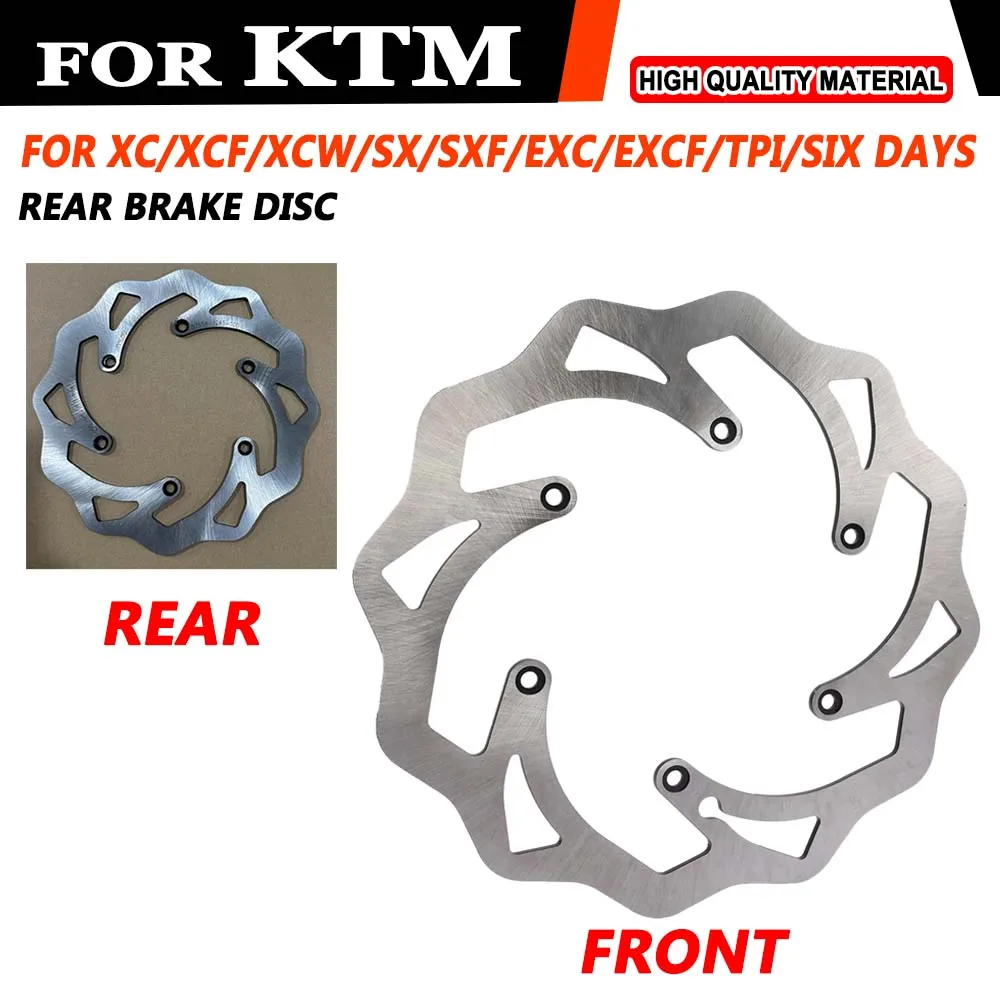 Motorcycle Front Rear Brake Discs Rotors For KTM EXC EXCF SX SXF XC XCW Six Days XCF125 200 250 300 350 450 500 1994 - 2023 2024