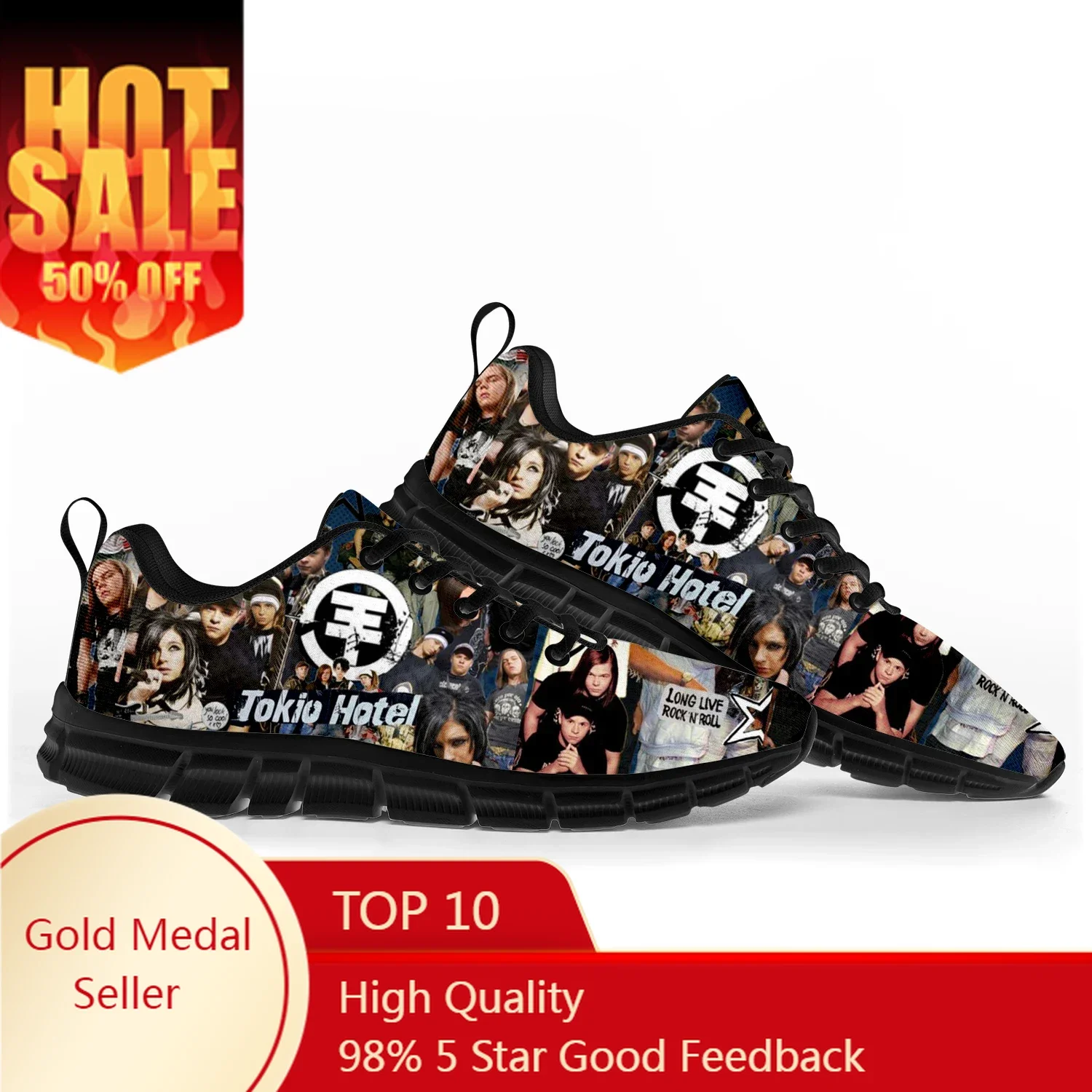 

Germany Rock Band Tokio Hotel Sports Shoes Mens Womens Teenager Kids Children Sneakers Couple Custom Made High Quality Shoe