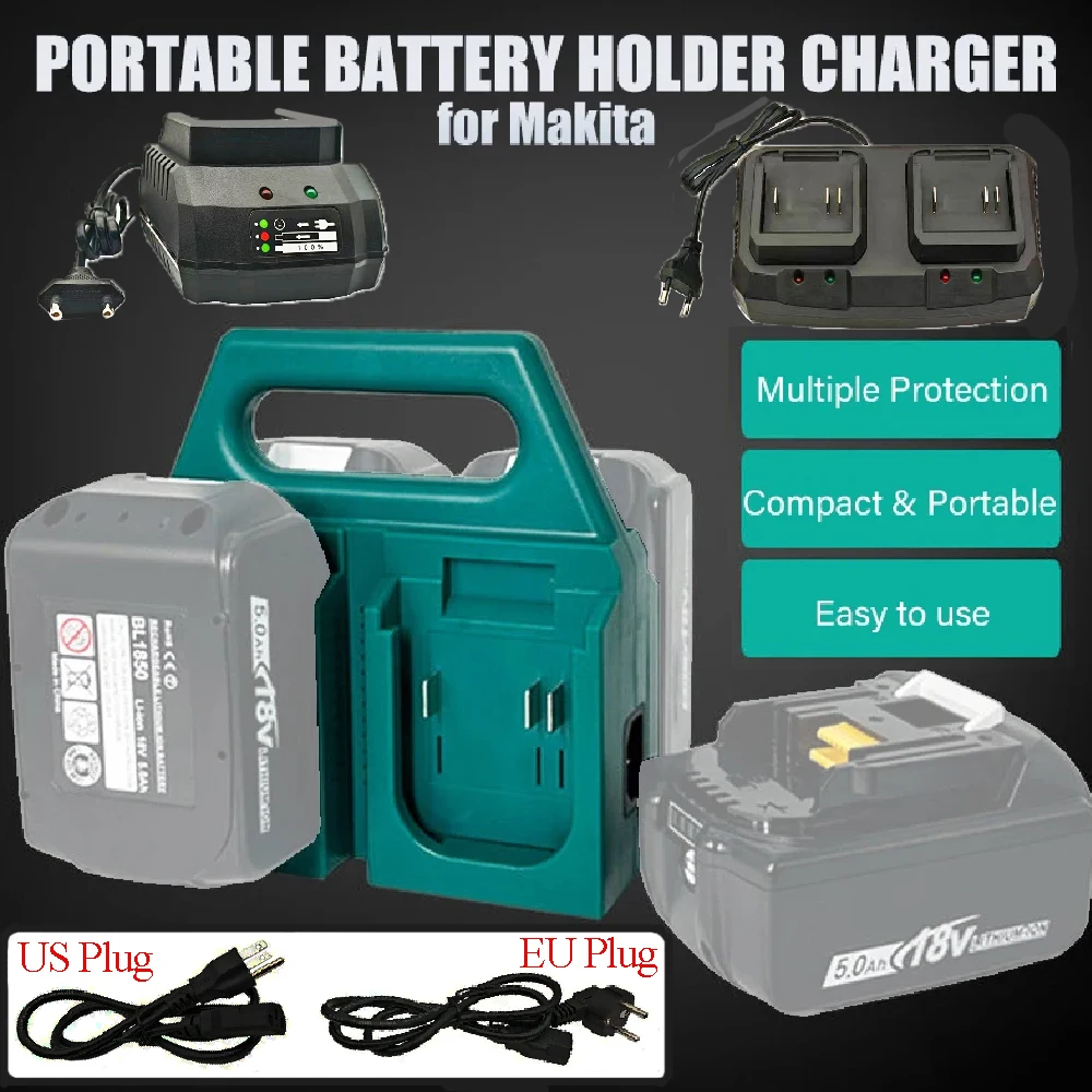 Lithium Battery Parts For Makita 18V BL1830 BL1815 Charger DC18RC DC18SF DC18RF For HongSong 21V Li-ion Battries DC Inport