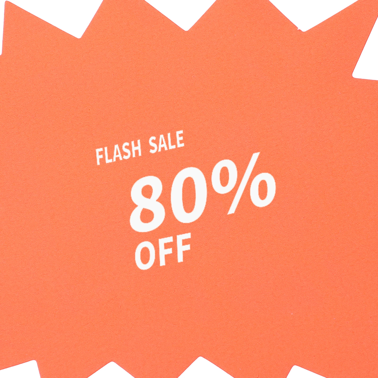 30 Pcs Sticker Price Tag Bursts for Sale Display The Sign Signs Garage Stickers Labels Orange Community Paper