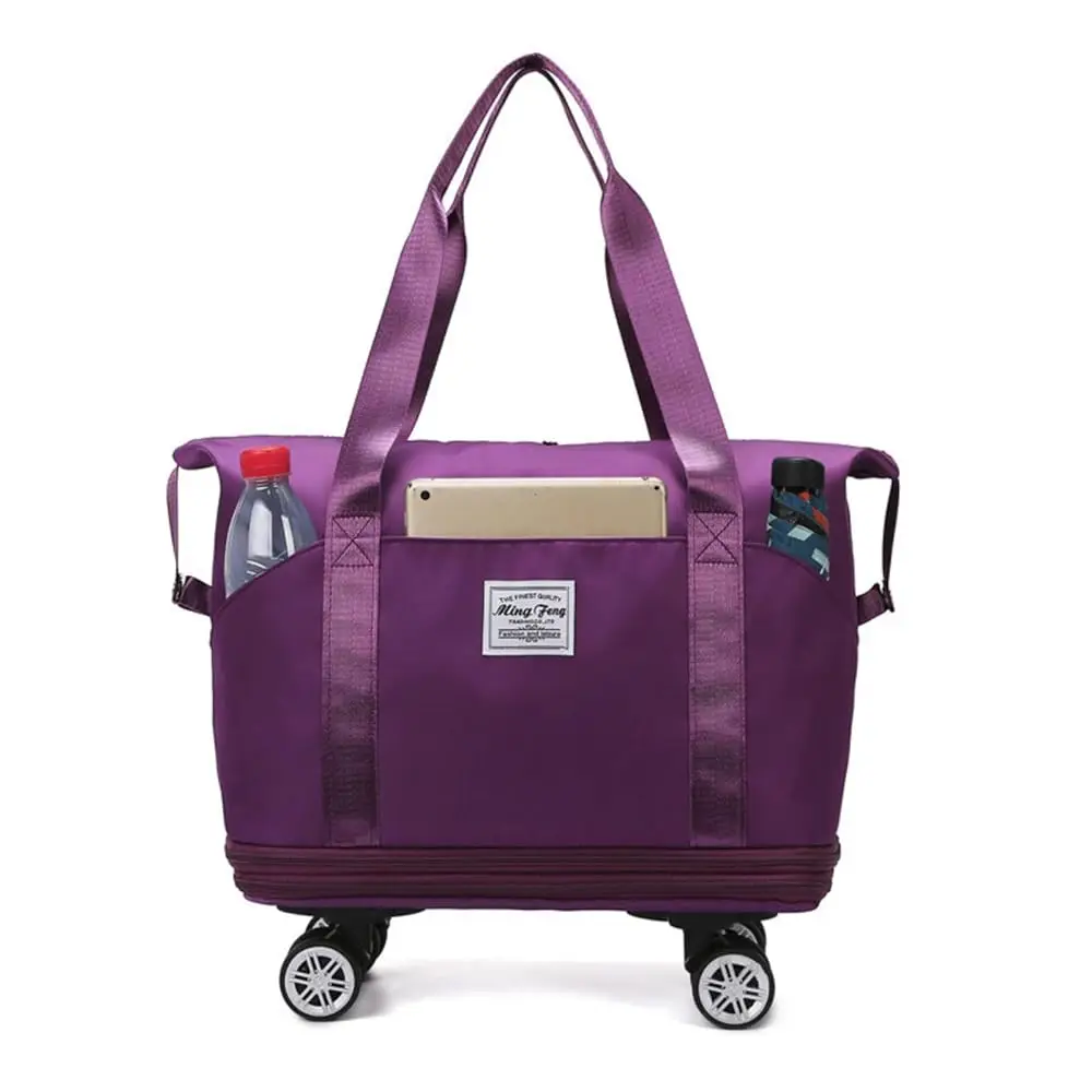 

Free ShippingExpandable Rolling Duffle Bag, Travel Tote Bag with wheels, Large Waterproof Carry On Overnight Bag Hospital Bag W