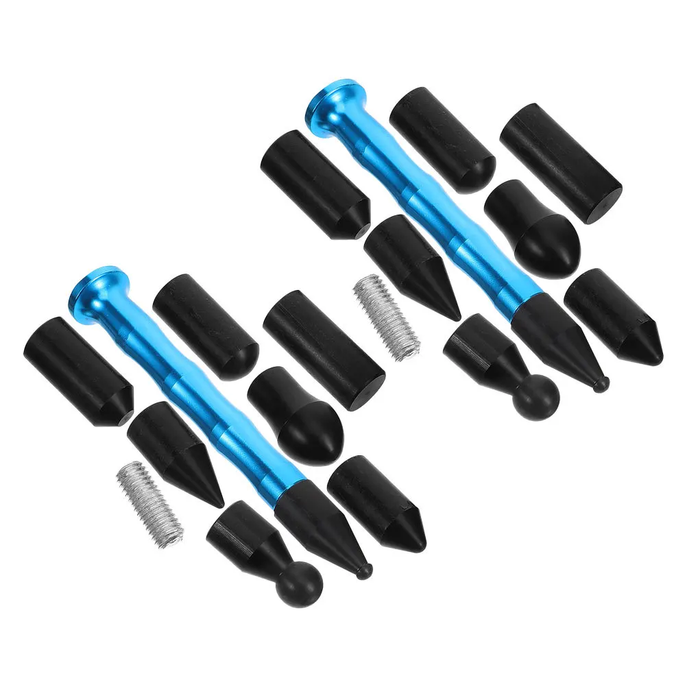

2Sets Dent Remover Tool Car Repair Kit Auto Body Hammer Interchangeable Heads for Small Dents Ding Hail Damage Removal