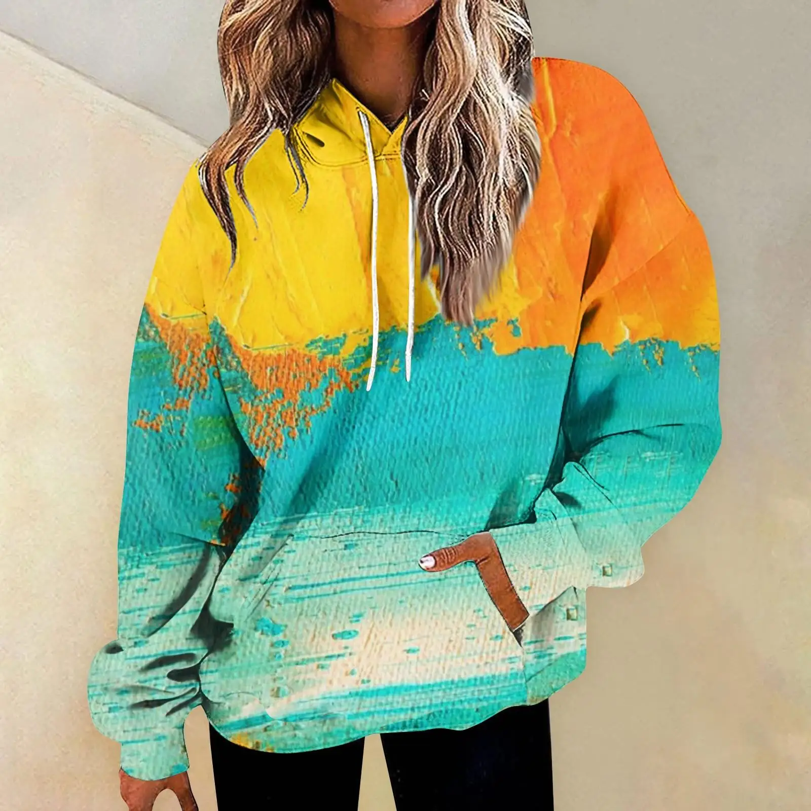 

Красочный дизайн, новинка 2024 года, Осенний запас, Женская толстовка с капюшоном, цельный, Прямая поставка MC11