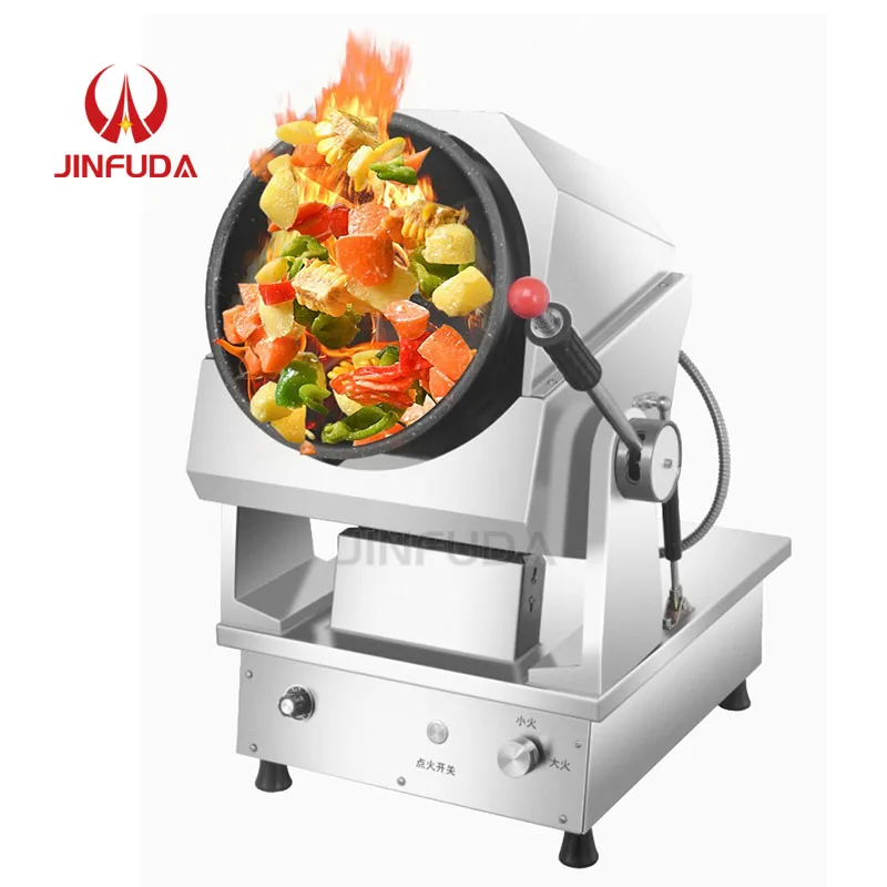 Commercial Intelligent  Robot Wok Restaurant's Automatic Stir-Fry Food Processing Machinery With Artificial Intelligence