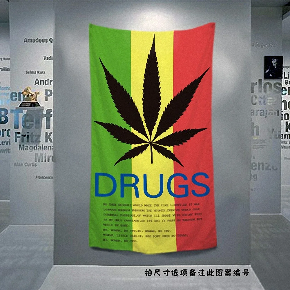Hip Hop\Rock\Thrash Metal\ Reggae Music Gig Poster Large Flag Curtain Banner HD 4 Hole Tapestry Print Cloth Art Room Decoration