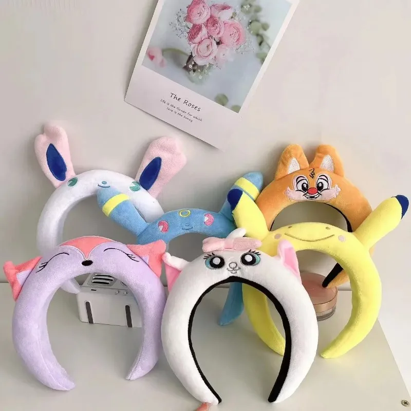 

Disney Chip 'n' Dale Ears Headband Women Cute Loopy Hairband Girl Plush 3D Headwear Mickey Mouse Hair Accessories Kid Party Gift