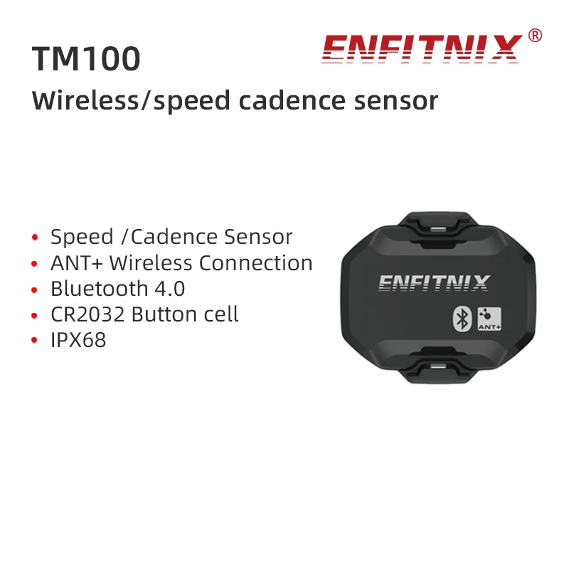 Enfitnix TM100 Speed Cadence Dual Sensor Ant + Bluetooth Dual Protocol Bicycle Computer Speedometer For Garmin XOSS IGPSPORT