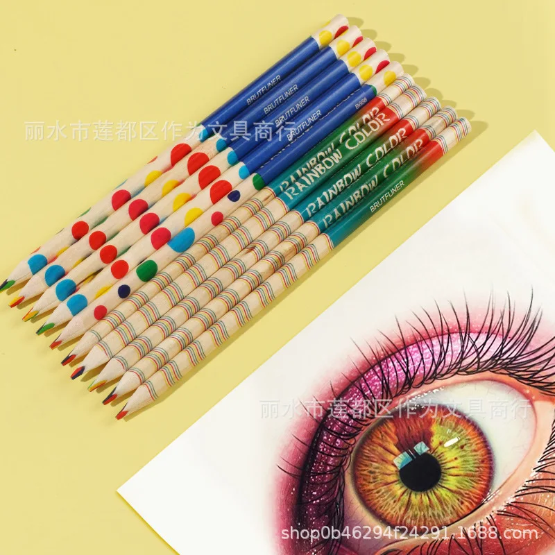 10Pcs/lot DIY Cute professional Colored Pencil colour pencils Wood Rainbow Colors Pencil for Drawing set Painting coloring Kid