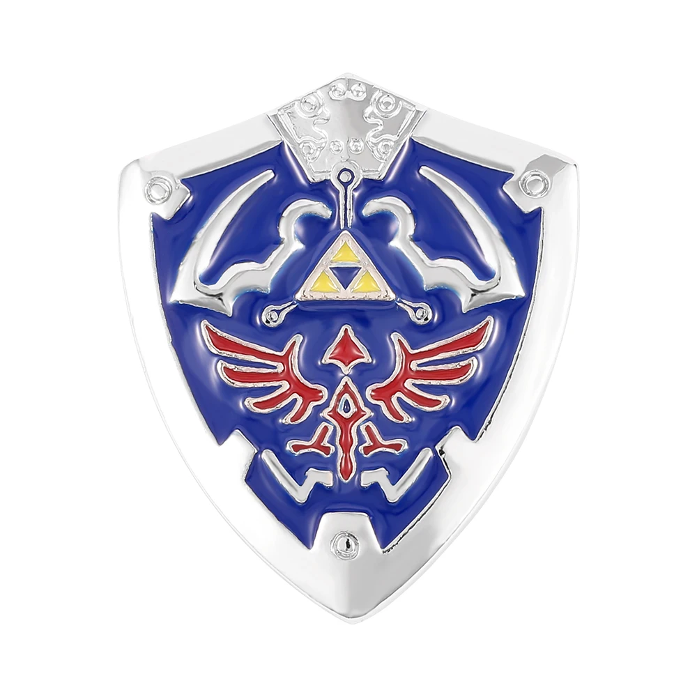 The Legend of Zeldas Brooch for Men Women Vintage Triforce Triangle Amulet Lapel Pins Cosplay Party Gifts