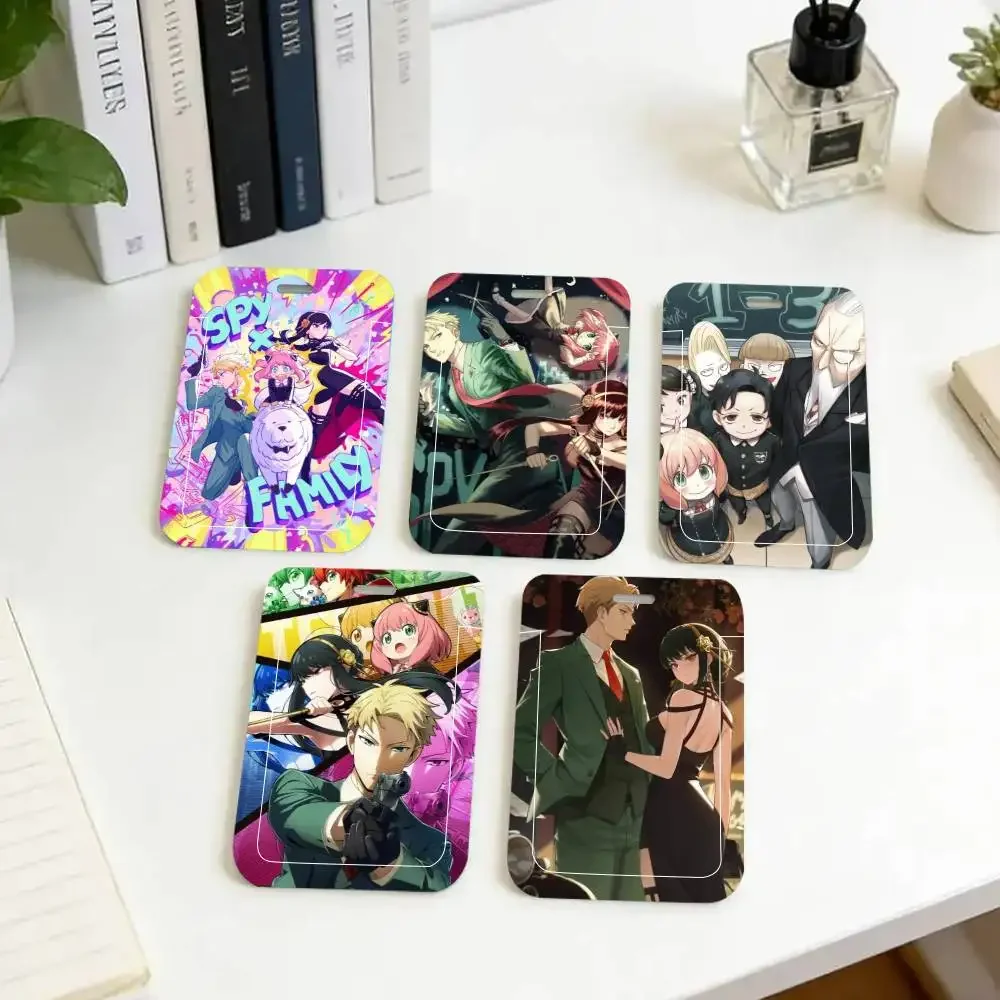 Anime SPY FAMILY ID Card Holder Neck Strap Pendant Door Badge Holder Lanyards Keychain Work Credential