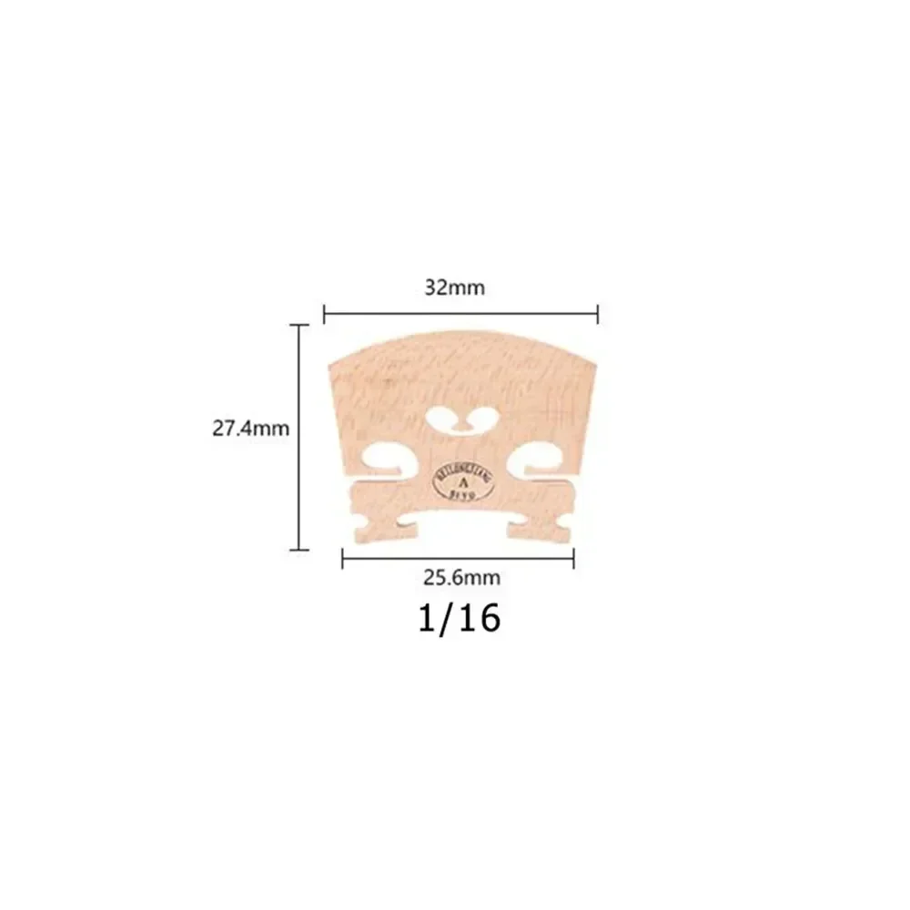 Violin Bridge Maple Full Size 4/4,3/4,1/4,1/2,1/8,1/10,1/16 Violin Accessories Luthier Parts Violin Bridge All Size