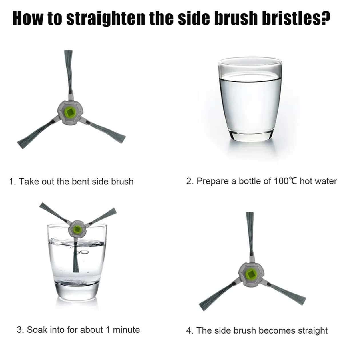 แปรงหลักตัวกรองแปรงด้านข้างชุดสําหรับ AIRROBO P20 เครื่องดูดฝุ่นหุ่นยนต์อะไหล่ทดแทนชุดอุปกรณ์เสริม