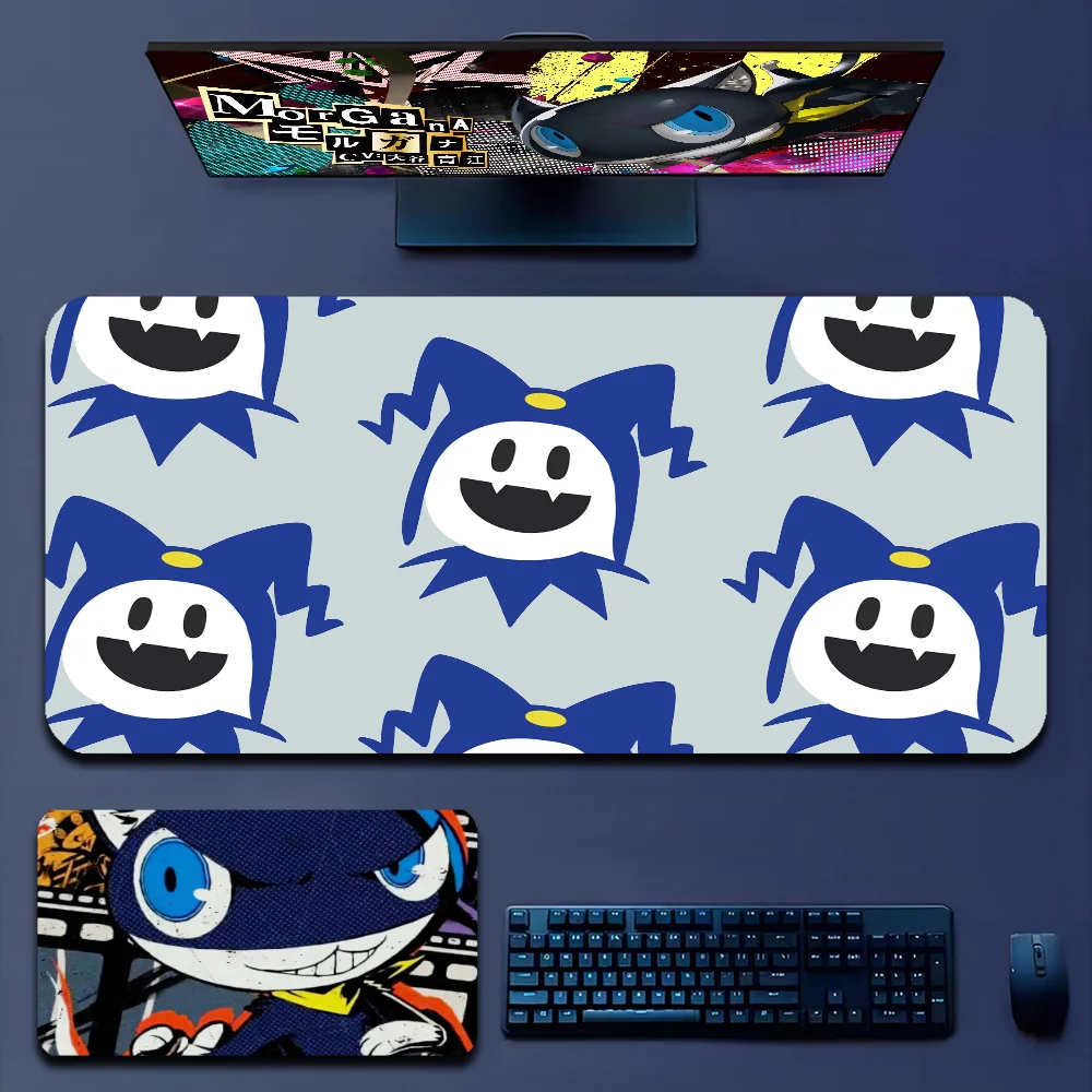 Persona 5 Morgana Game INS Tide Large Desktop Desk Mat Kawaii Gaming Accessories Students Writing Pad For PC Mouse Carpet