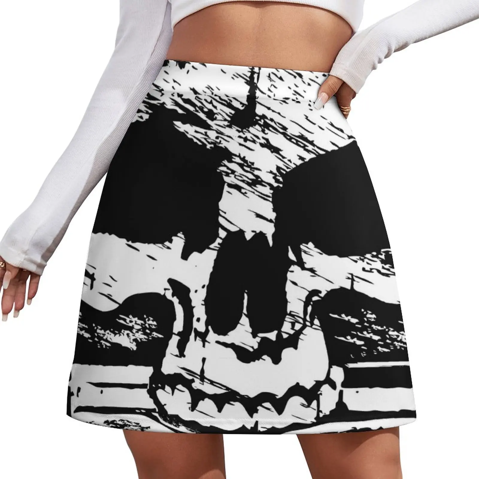 Pirates Adventure Mallorca Merchandise Skull Black Mini Skirt fashion cute skirt Miniskirt