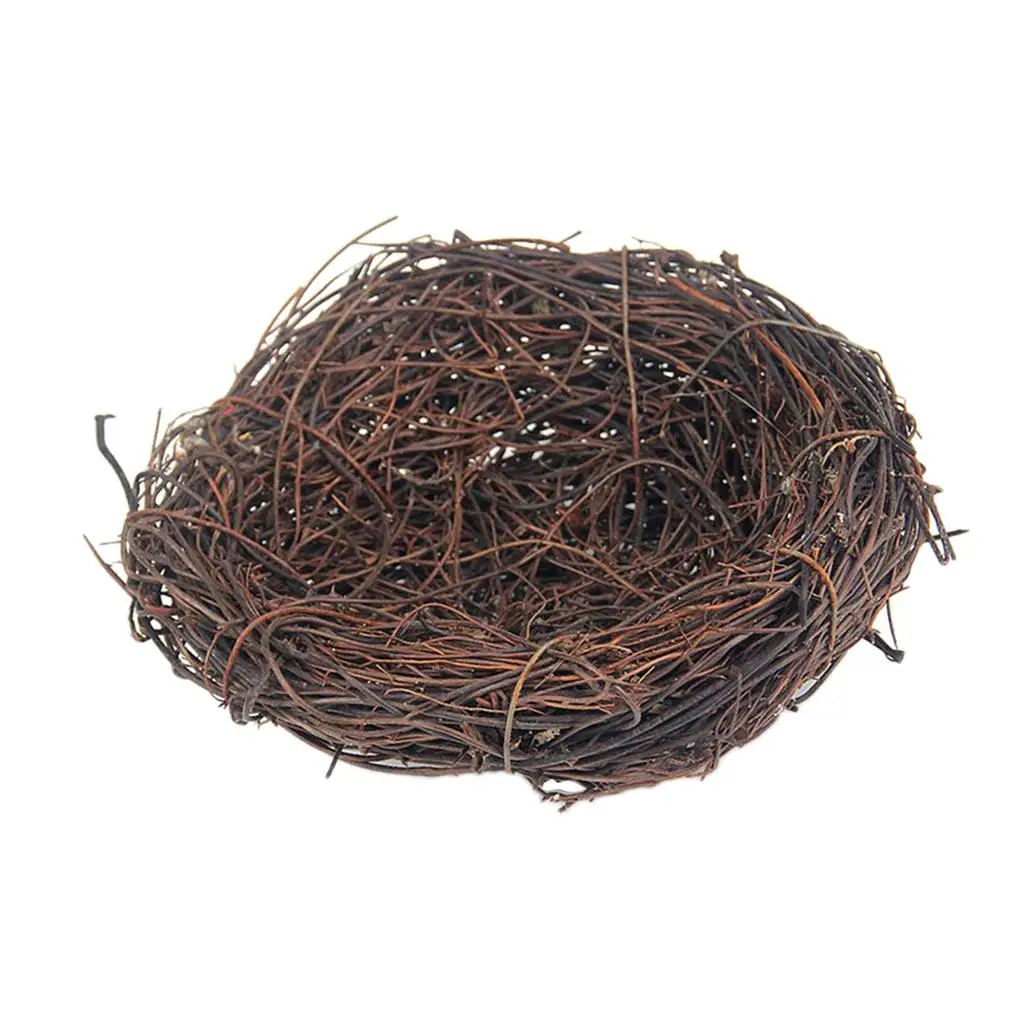 Natural Woven Rattan Twig Bird Nest Cage Birdhouse/Bed House