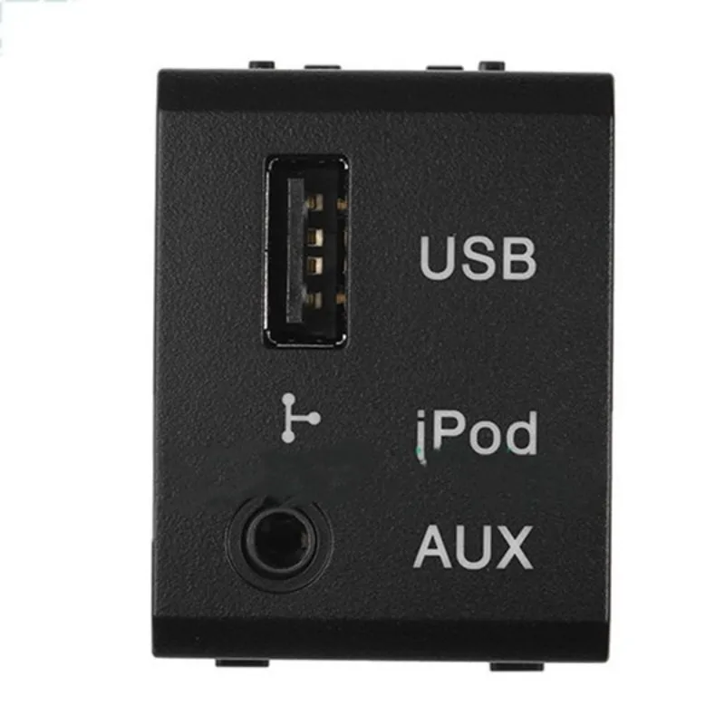 For Hyundai Santa Fe 2007 2008 2009 2010 2011 2012 16-Pin 96120-2B000 961202B000 Front Audio AUX USB Jack Port Adapter Assy