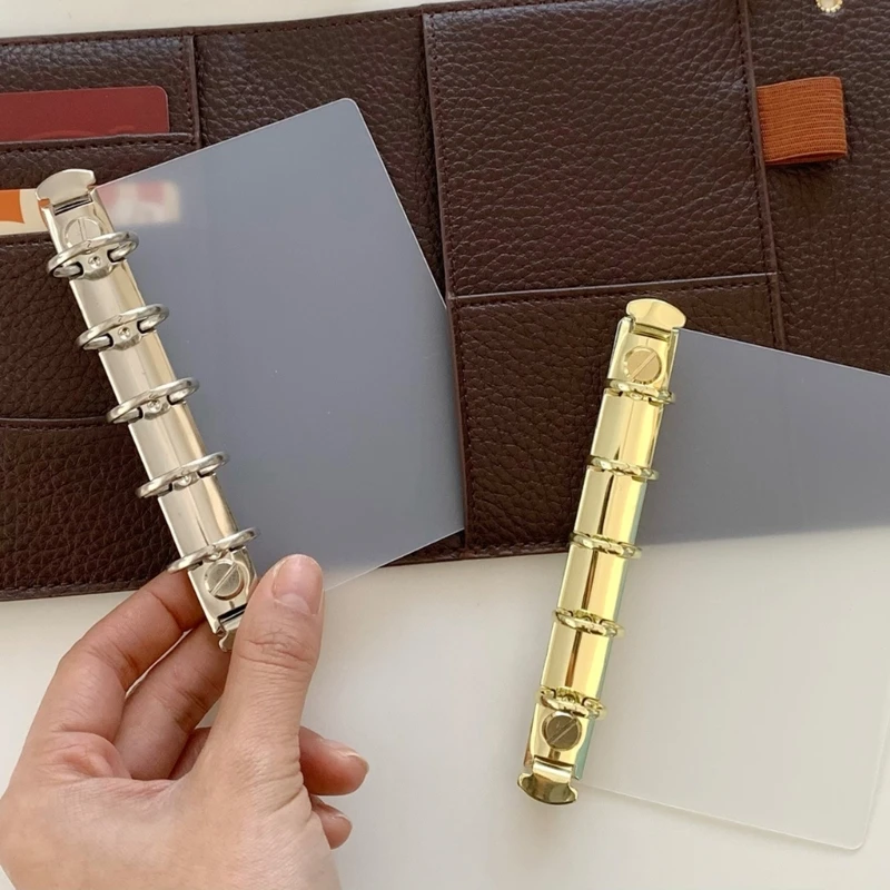 

HX6A Metal Side Insert Binding Clip For Journal Planner Notebook Document Binding