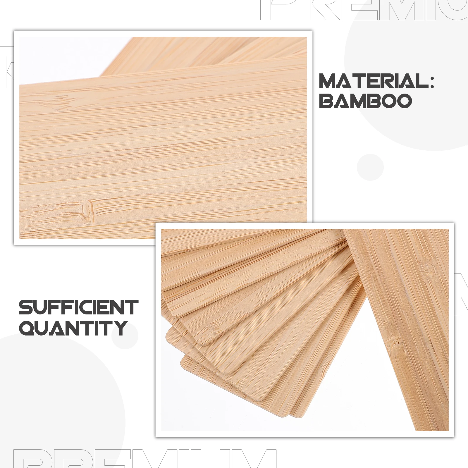 

10 Pcs Bamboo Sheet Bookmark Material Chips Engravable Blanks Rectangle Bookmarks