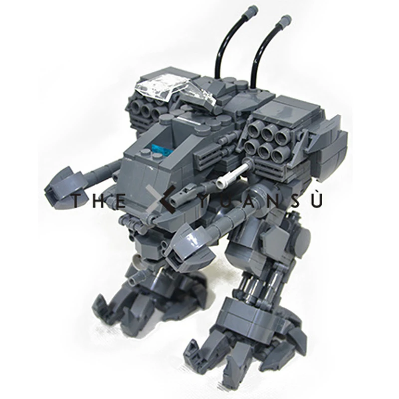 

14cm Mecha Fighting Warfare Soldier Robots Model Assembly Small Particle Building Blocks Educational Toys For Children Bricks