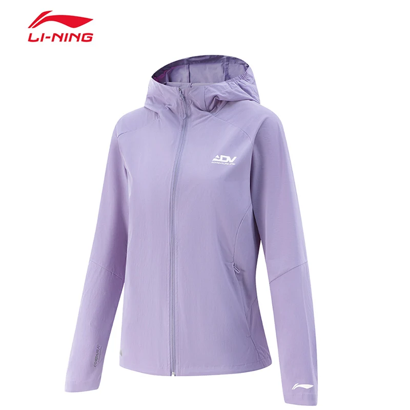

LI-NING Women's Running Windproof Moisture Wicking and Water Splashing Wind Jacket AFYV002