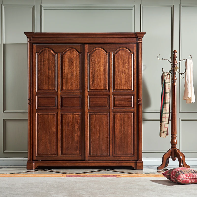 Nordic Quiet Orgnizer Wardrobes Luxury Aesthetic Sliding Door Wardrobes Bedroom Closet Organizer Armario Madera Home Furniture