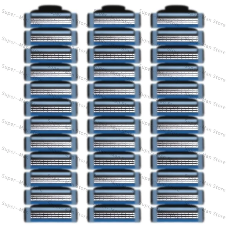 3-Layer Men's Safety Razor Compatible with Three-Layer Blade Mach Manual Shaving Handle Reusable Quality Shave