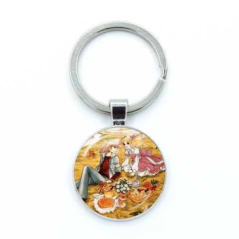 Модные мультяшные креативные дизайнерские брелоки ручной работы из стекла, кабошоны, брелоки, подвески, безделушки, аниме, манга, конфеты аниме конфеты конфеты купить - №3