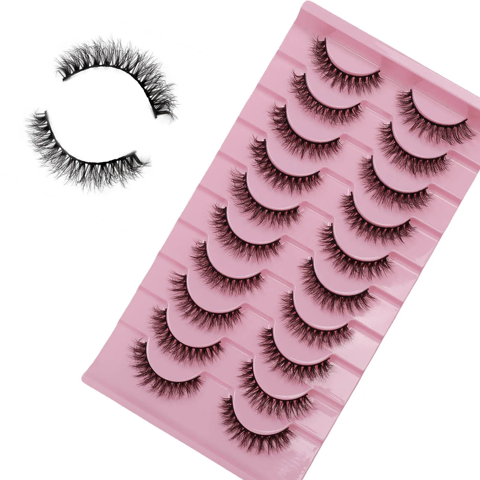 ヨーロッパとアメリカのつけまつげ,10ペア
