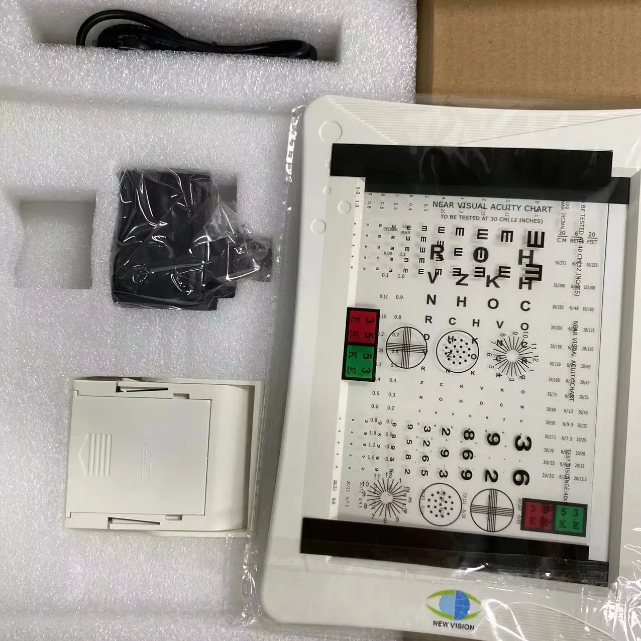 Transporte rápido nova visão próxima gráfico com luz led de alta qualidade visão distante teste olho chenhigh qualidade