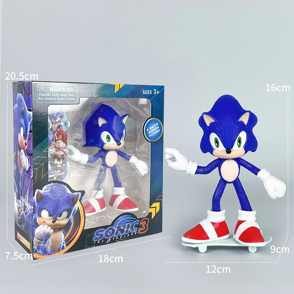 New 6 Styles Game Character Super Sonic Mouse Flying Mouse PVC Figure Shatner Cruise Anime Doll Trendy Desk Ornament Toy Gifts view 4