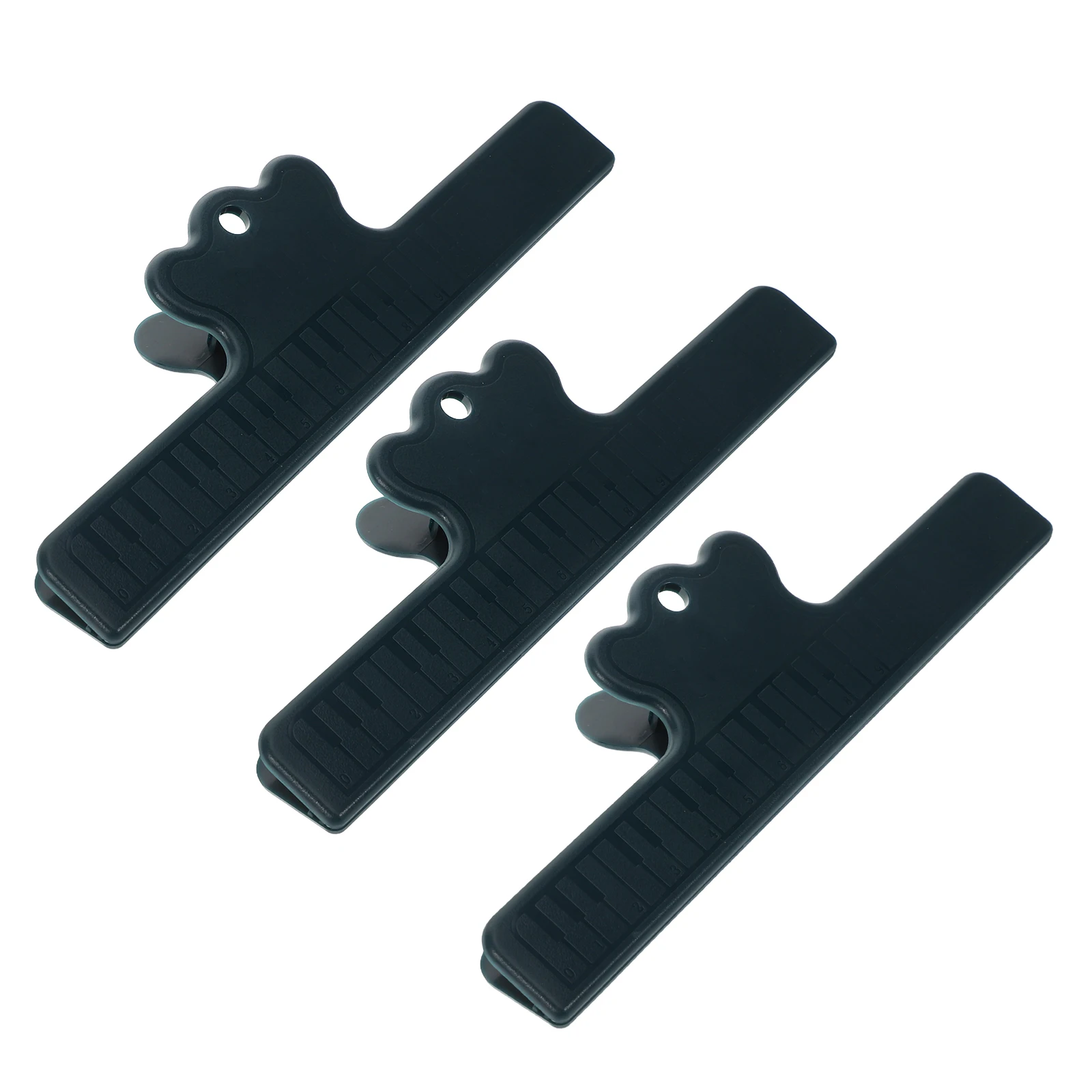 

3 pcs Large Thick Green Holder Sturdy Sheet Music Clip Piano Book Page Holder Durable Plastic Clip For Guitar Piano Accessories