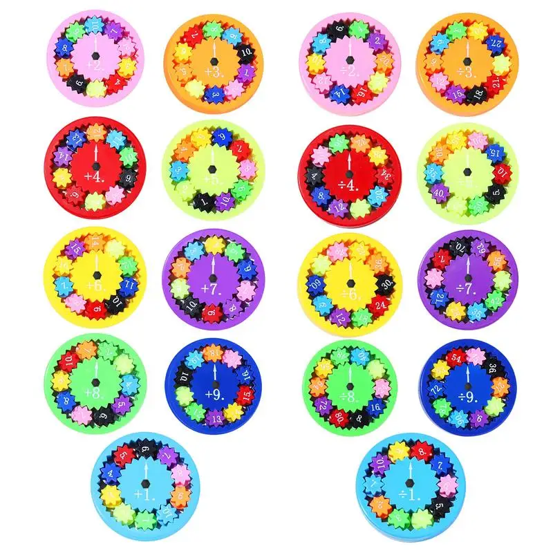 

Math Fact Spinner Light Up Fidget Toy Kids Finger Toys Children Learning Toys Portable Relaxing Toy Finger Exercise Toy