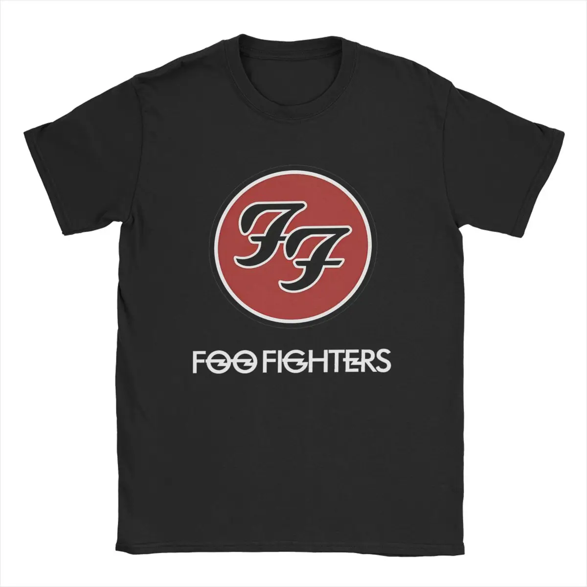 Vintage FooFighters Heavy Metal Band T-Shirts Men Women\'s Cotton Tees Shirt Printed Clothing