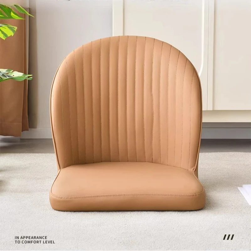 Kursi Lantai Jepang Sandaran Kursi Tatami untuk Tempat Tidur & Jendela Teluk Sofa Malas Tanpa Kaki dengan Dukungan Lumbar Bangku Meditasi Ergonomis