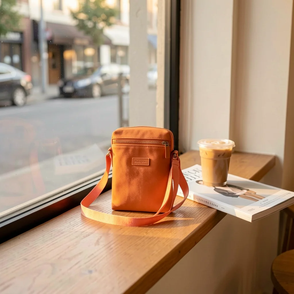 Vertical Crossbody Bag High-Density Mini Crossbody Bag Cell Phone Bag Portable For Dating Shopping Walking